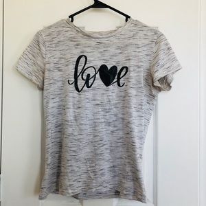 Plus letter graphic tee round neck